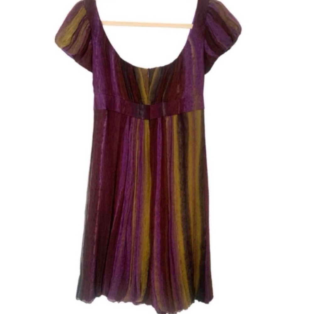 Peggy Jennings Multicolor Striped Mini Dress